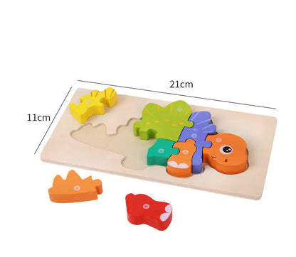 Montessori Wooden Dinosaur Puzzle