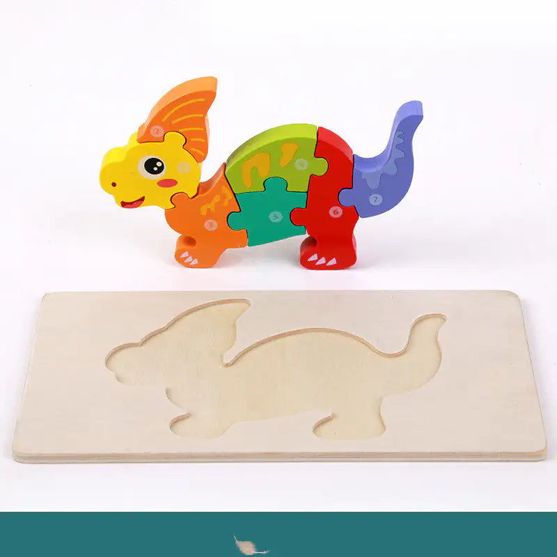 Montessori Wooden Dinosaur Puzzle