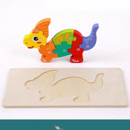 Montessori Wooden Dinosaur Puzzle
