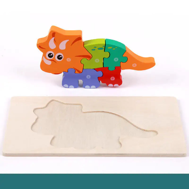 Montessori Wooden Dinosaur Puzzle