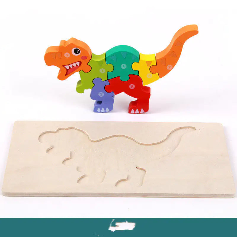 Montessori Wooden Dinosaur Puzzle