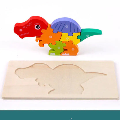 Montessori Wooden Dinosaur Puzzle