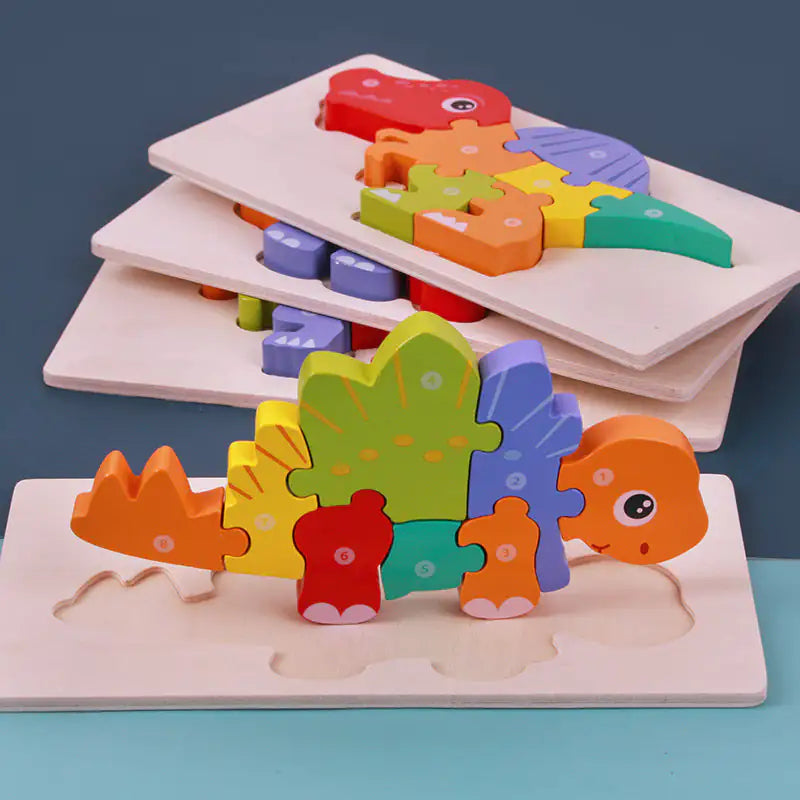 Montessori Wooden Dinosaur Puzzle